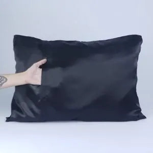 Soulta Satin Pillow Case 50 × 65 cm Schwarz